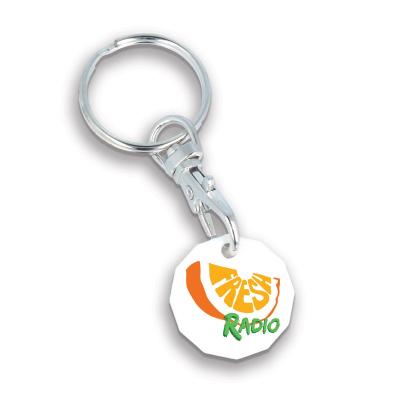 100 Recycled Trolley Coin Keyring