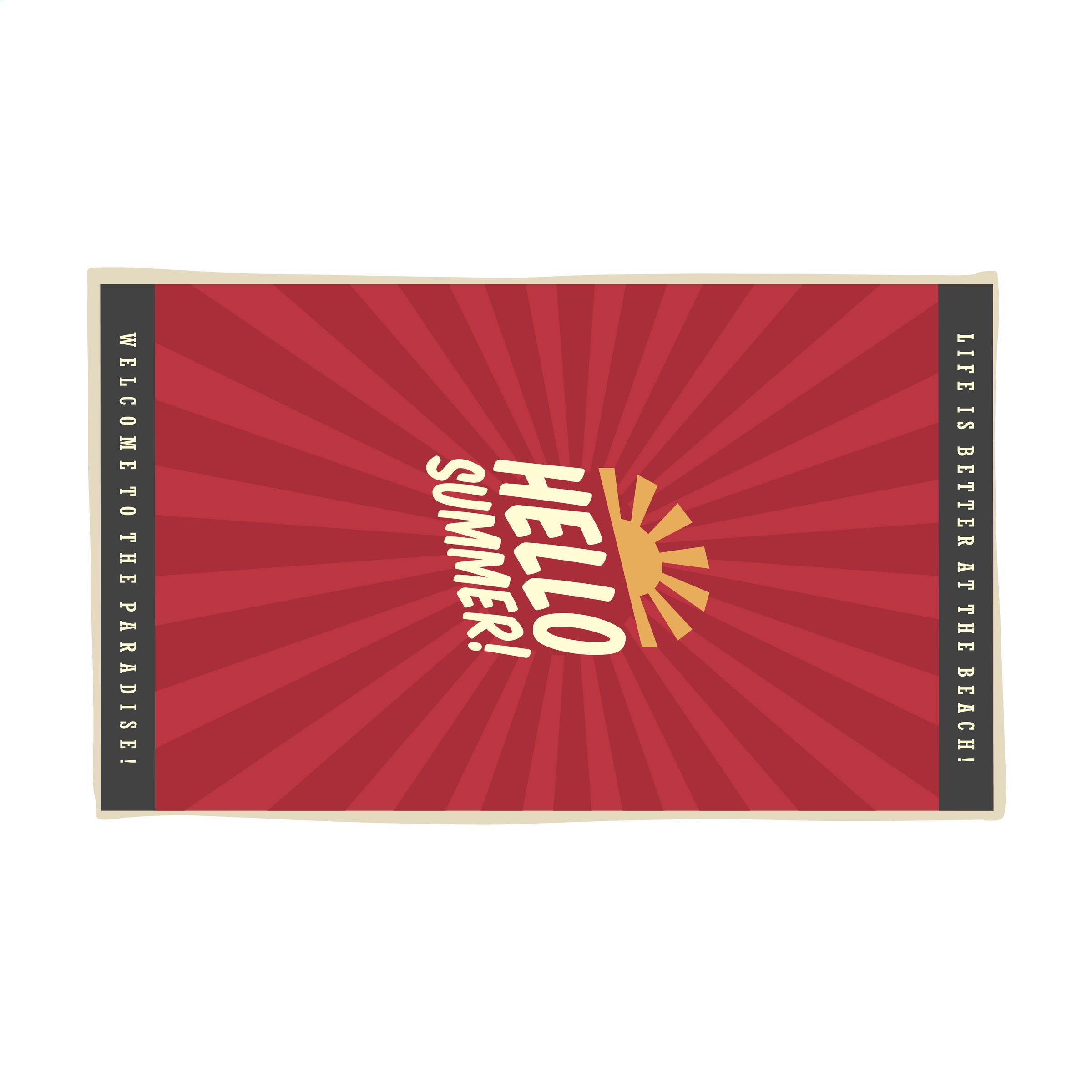 Printed BeachTowel 300 g/m? 100x180