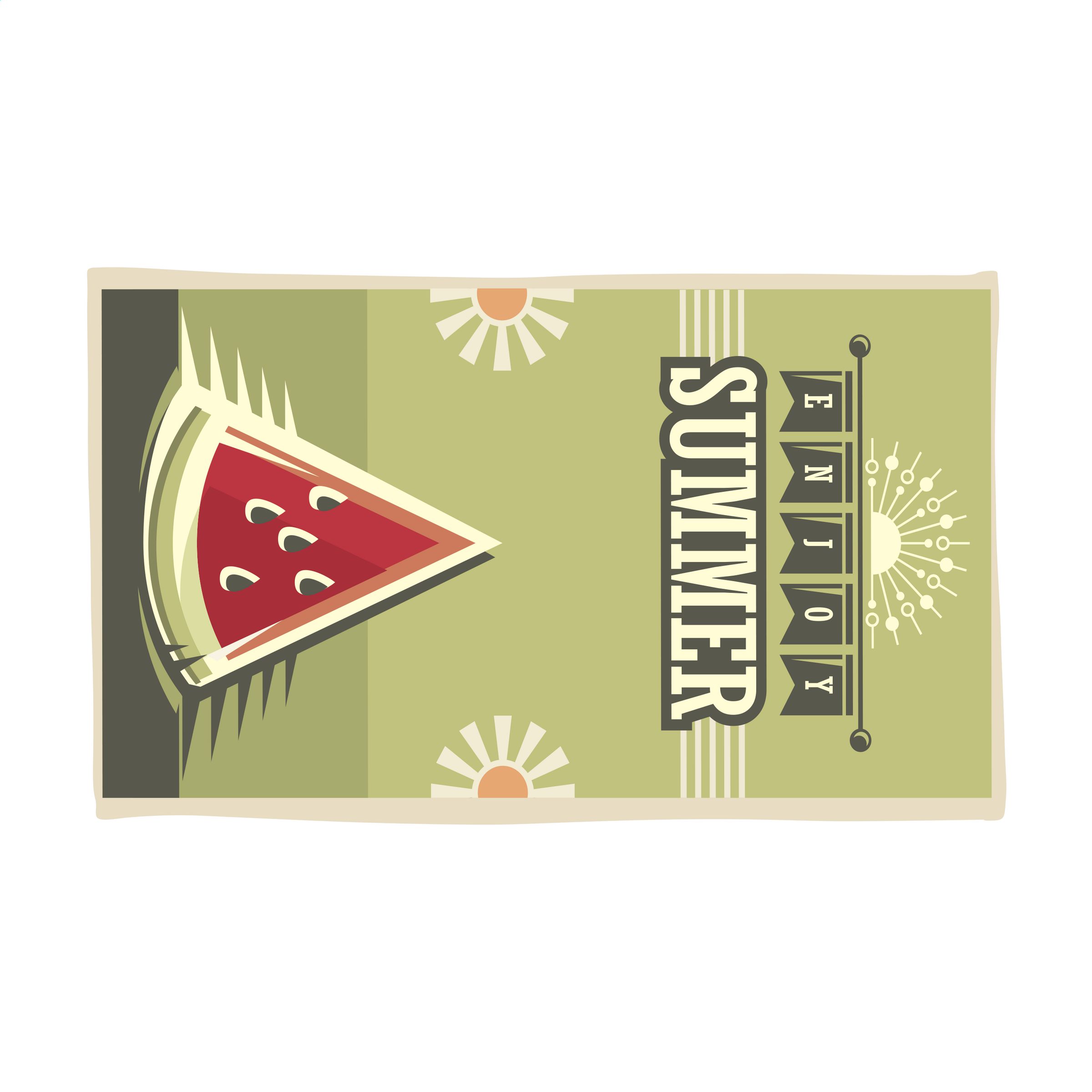 Printed RPET BeachTowel 350 g/m? 100x180