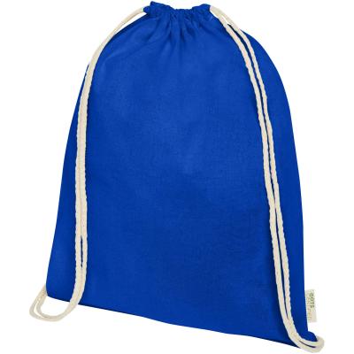 Orissa 140 g/m² GOTS organic cotton drawstring backpack