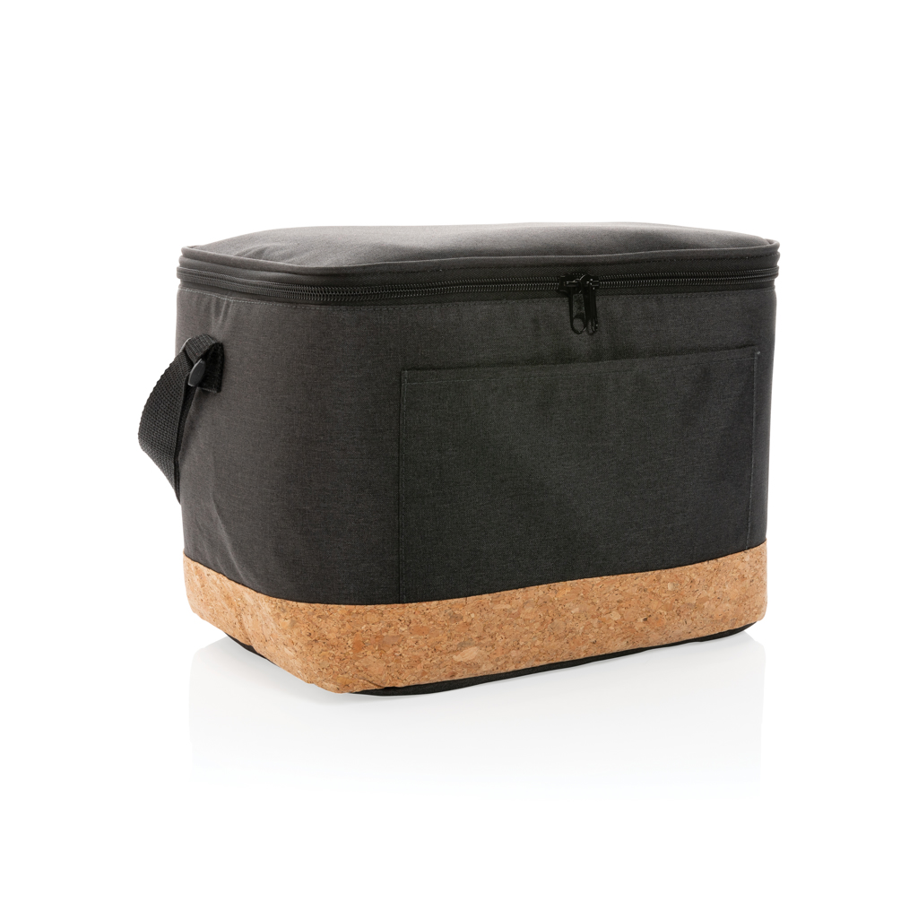 Impact AWARE XL RPET two tone cooler bag with cork detail