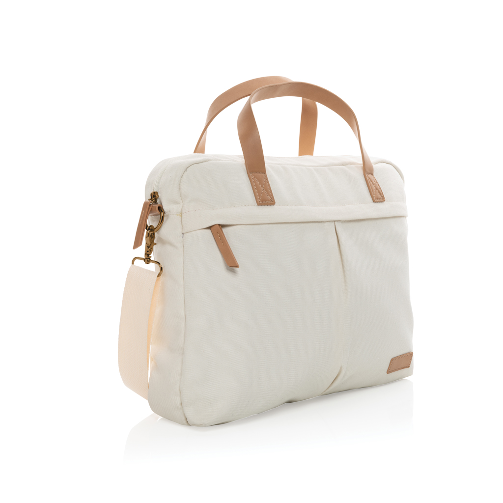 Impact AWARE 16 oz. recycled canvas laptop bag