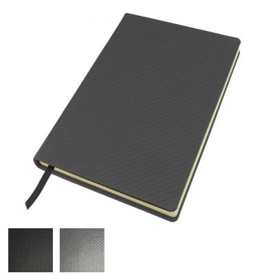A5 Casebound Notebook in Carbon Fibre Texture