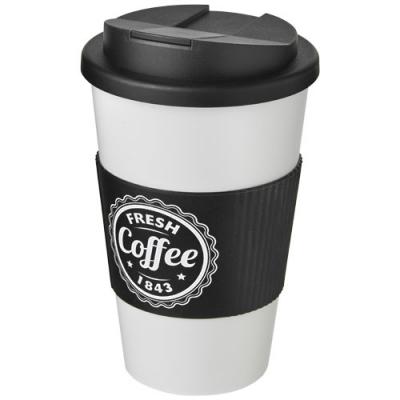 Americano 350 ml tumbler with grip & spill-proof lid