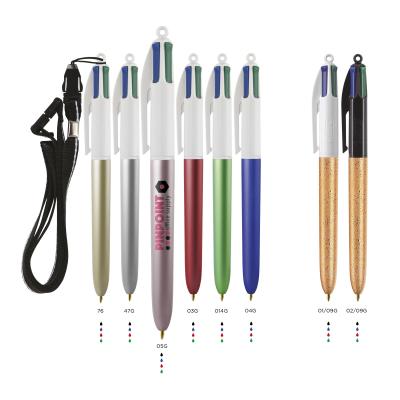 Bic 4 Colours Glac With Lanyard Screen Printing