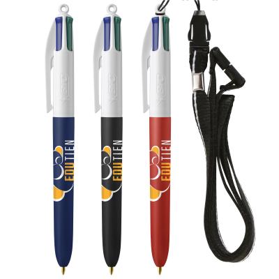Bic 4 Colours Soft With Lanyard Screen Printing