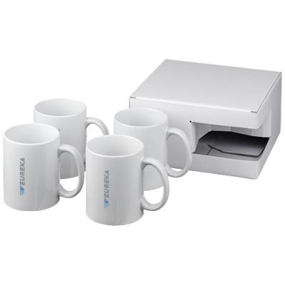 Ceramic mug 4-pieces gift set