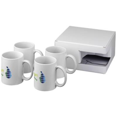 Ceramic sublimation mug 4-pieces gift set