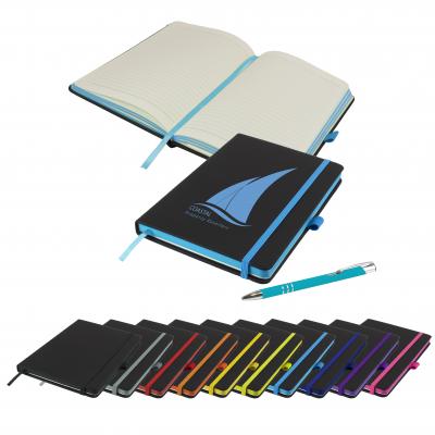 Deniro Edge A5 Soft Touch Notebook Pen Set