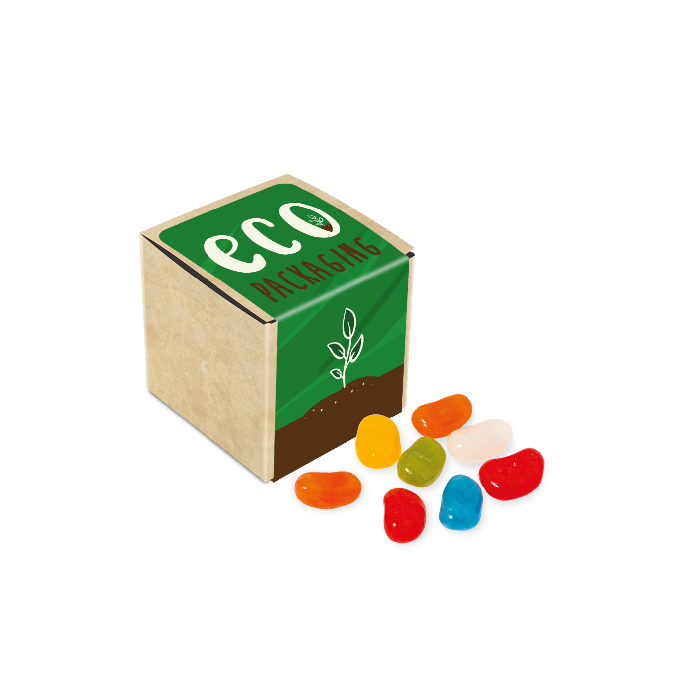 Eco Range Eco Kraft Cube Jolly Beans