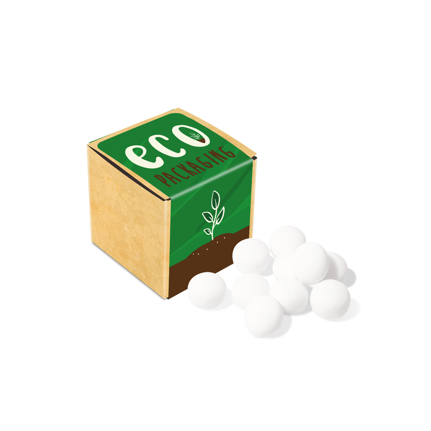 Eco Range Eco Kraft Cube Mint Imperials