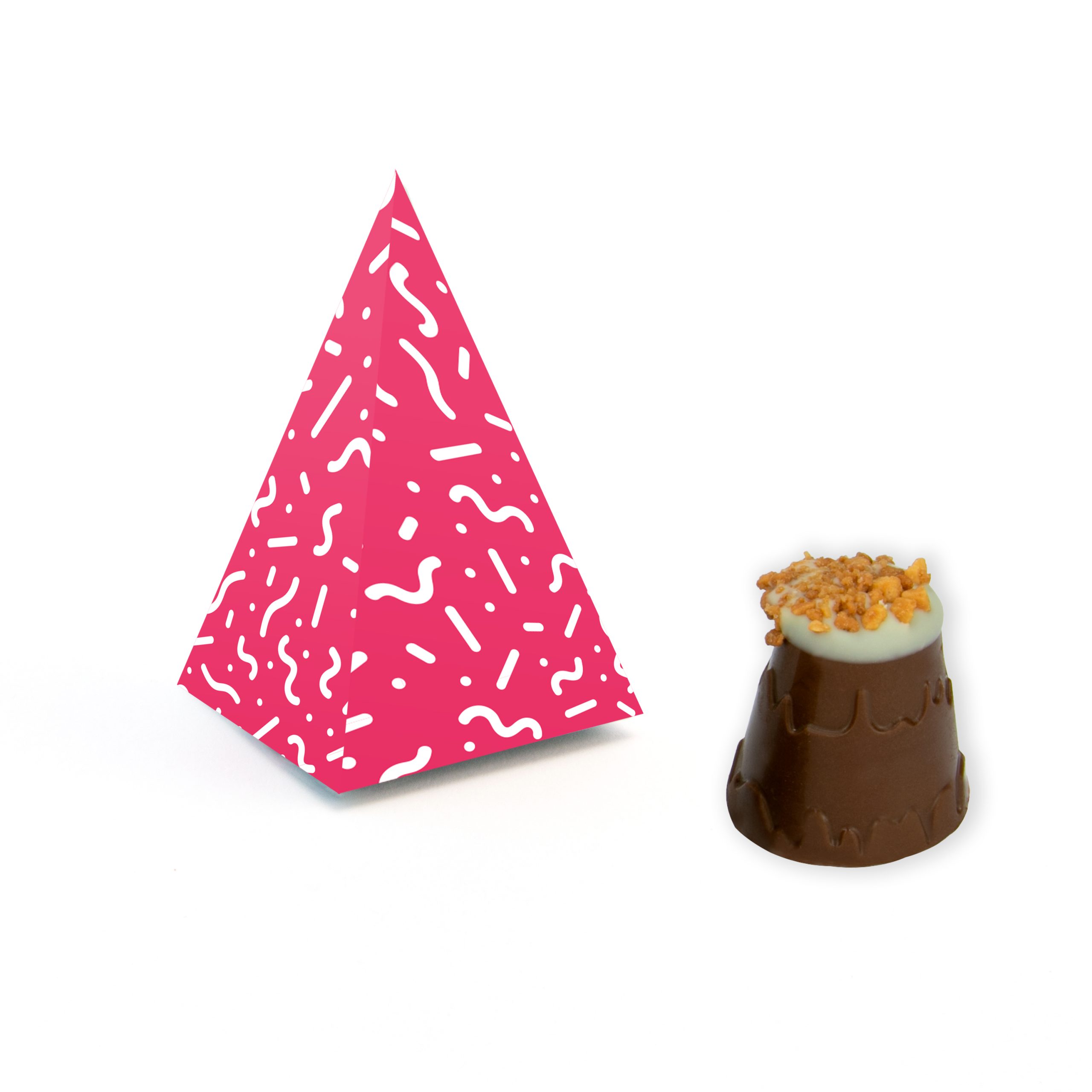 Eco Range Eco Pyramid Box Mallow Mountain With Hazelnut Sprinkles