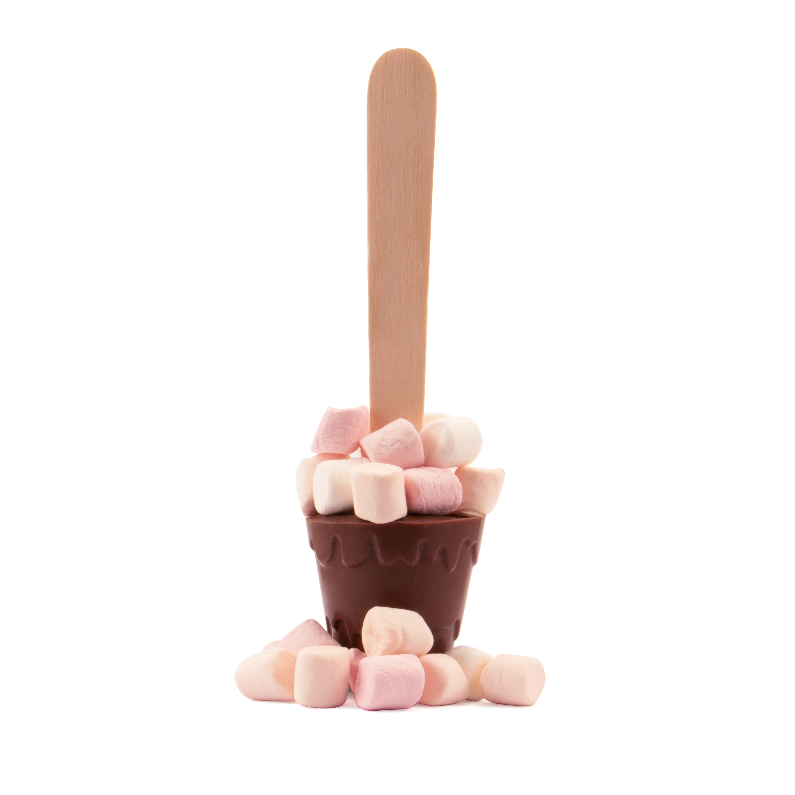Eco Range Info Card Hot Chocolate Spoon With Marshmallows