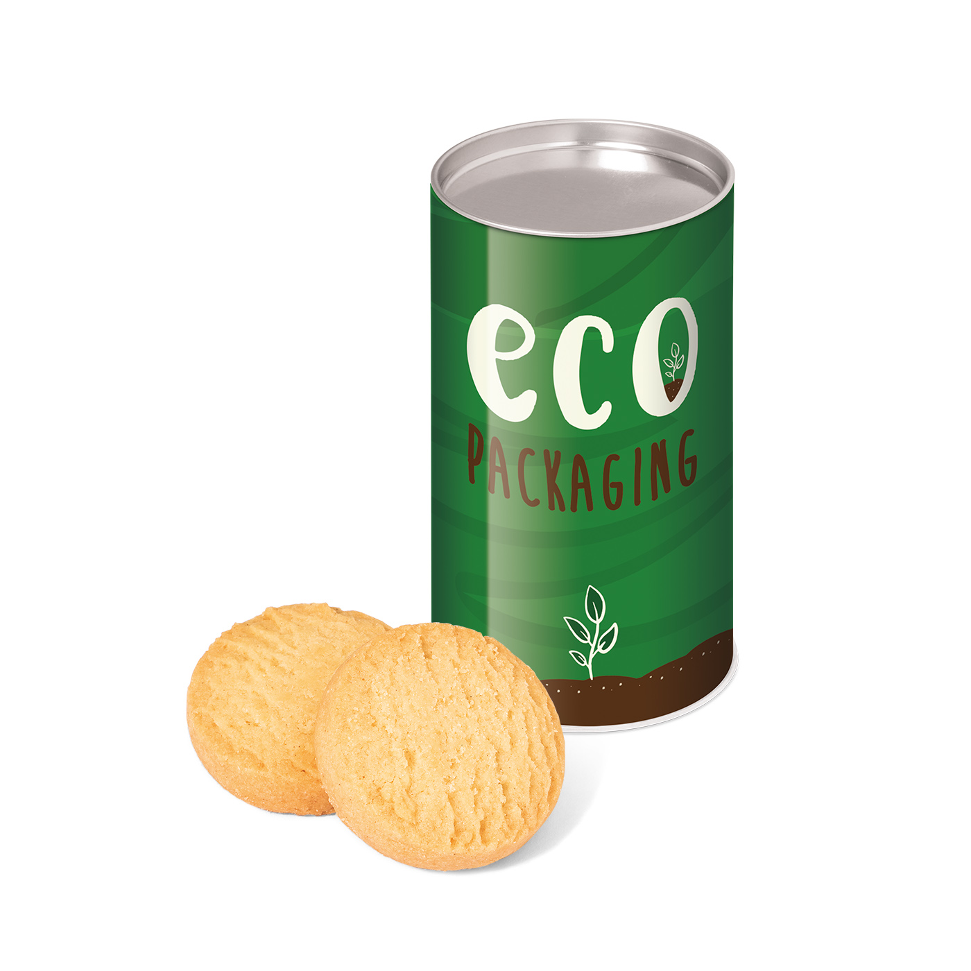 Eco Range Small Snack Tube Mini Shortbread Biscuits