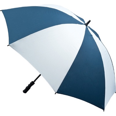 Fibreglass Storm Umbrella Navy And White