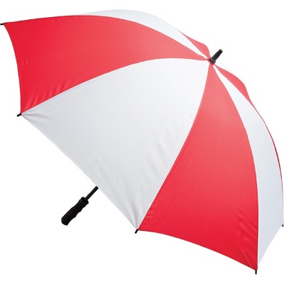 Fibreglass Storm Umbrella Red And White