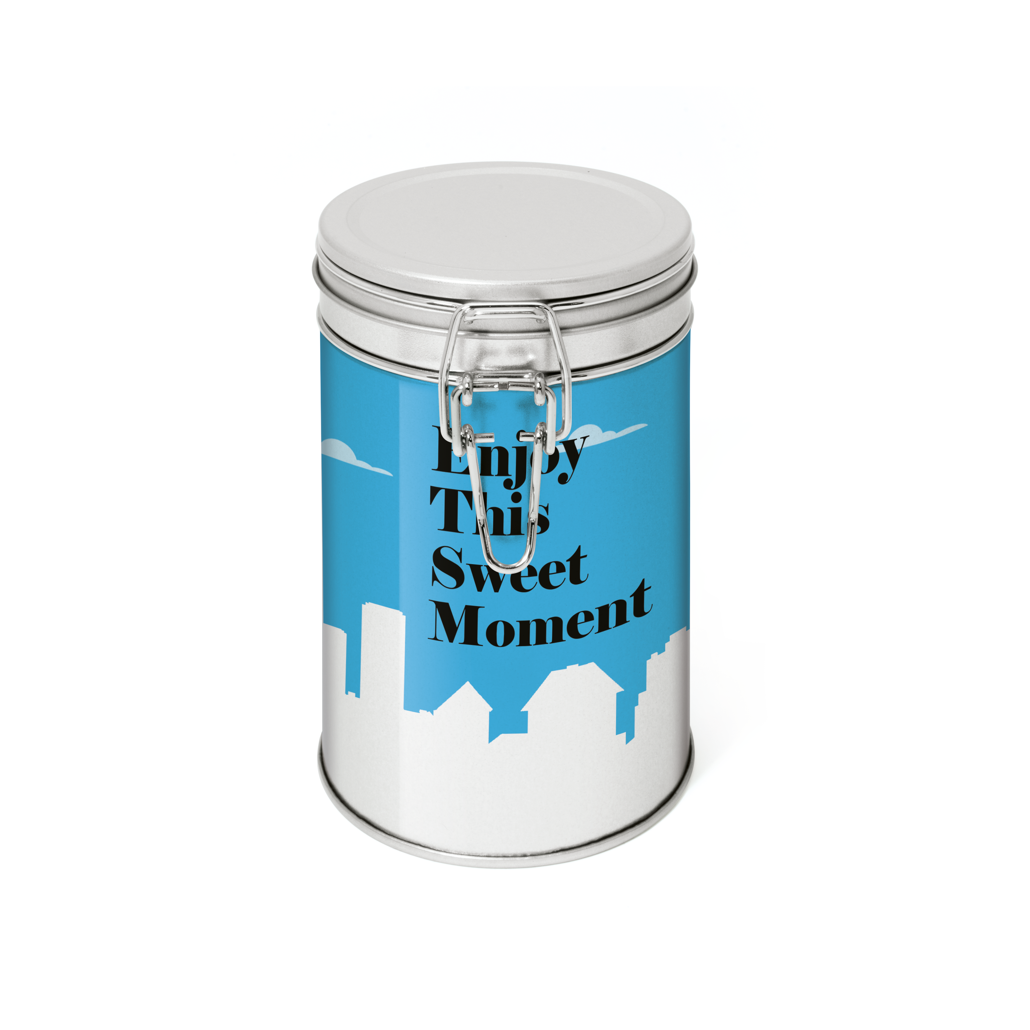 Flip Top Tin Silver Shortbread Biscuits