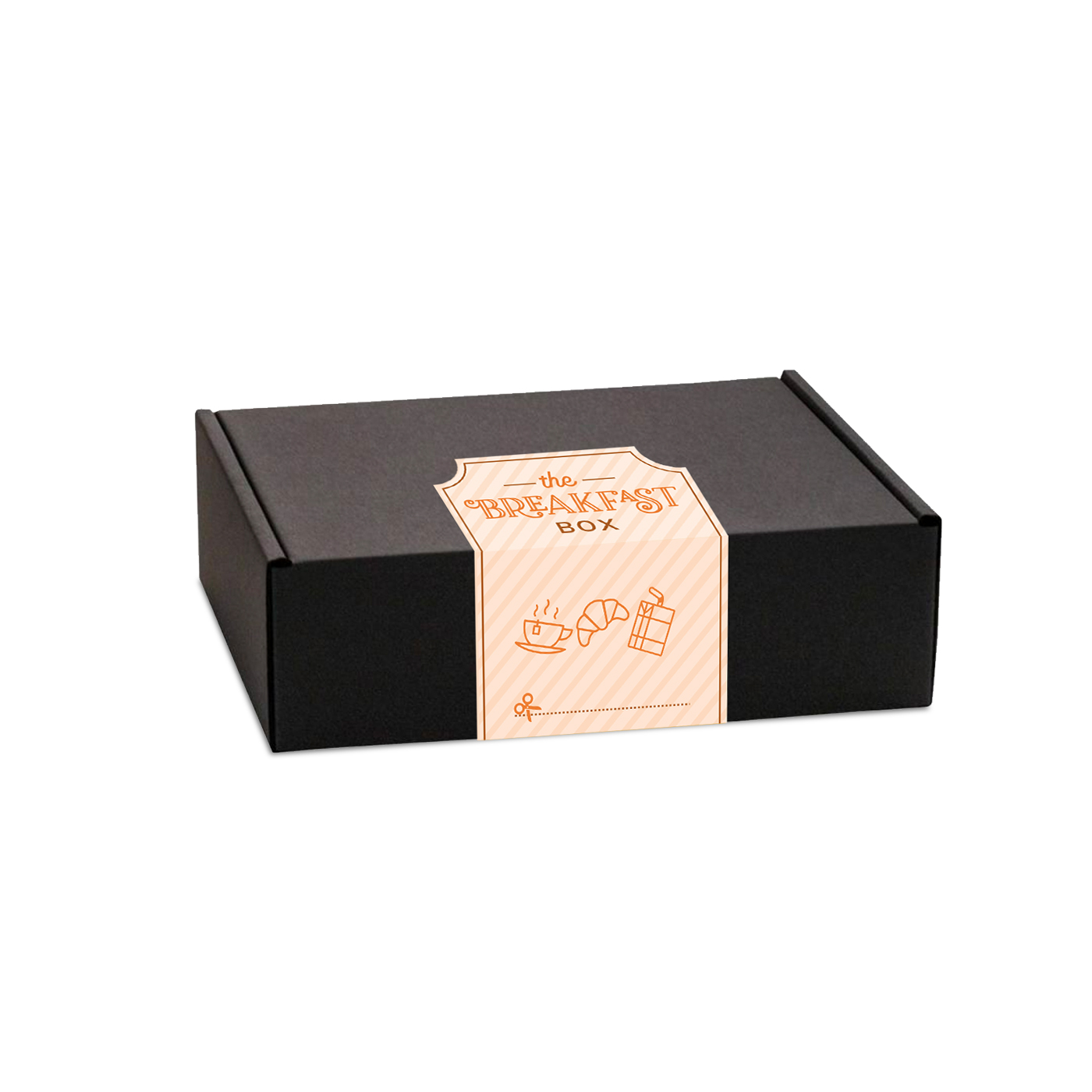 Gift Boxes Midi Black Gift Box Breakfast Editon