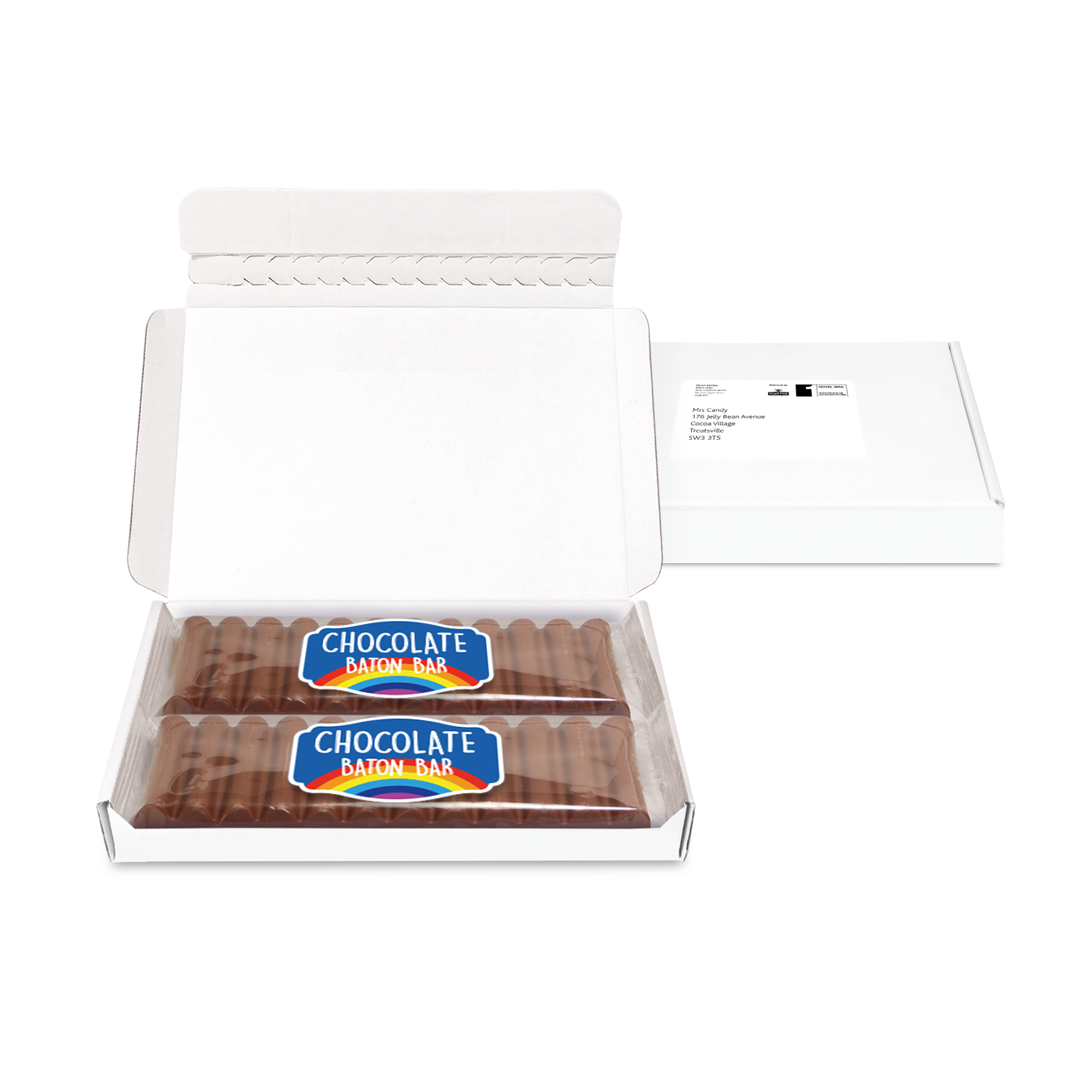 Gift Boxes Mini White Postal Box Paper Label 3