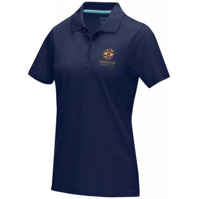Graphite short sleeve women's GOTS organic polo