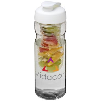 H2O Base 650 ml flip lid sport bottle & infuser