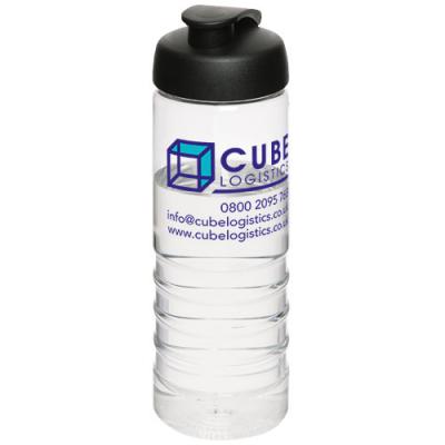 H2O Treble 750 ml flip lid sport bottle