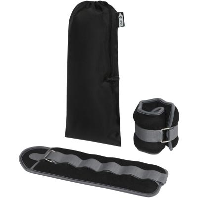 Heather set of 2 x 1 kg adjustable ankle/wrist weights