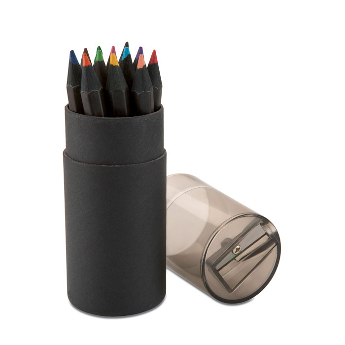 Blocky Black colouring pencils