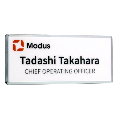 Metal Framed Digitally Printed Name Badge
