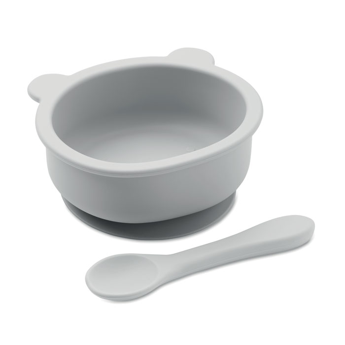 Mymeal Silicone spoon, bowl baby set