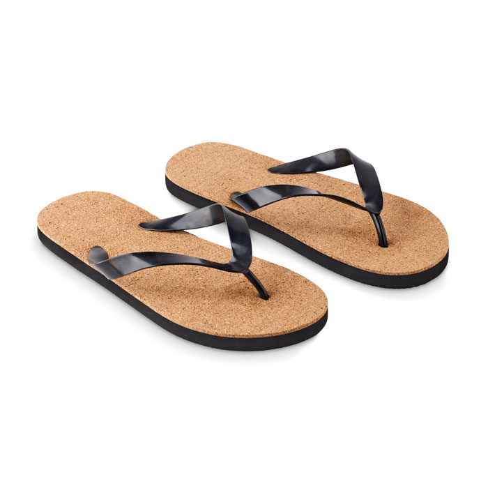 Bombai L Cork beach slippers L