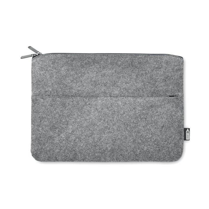Toplo RPET felt zipped laptop bag