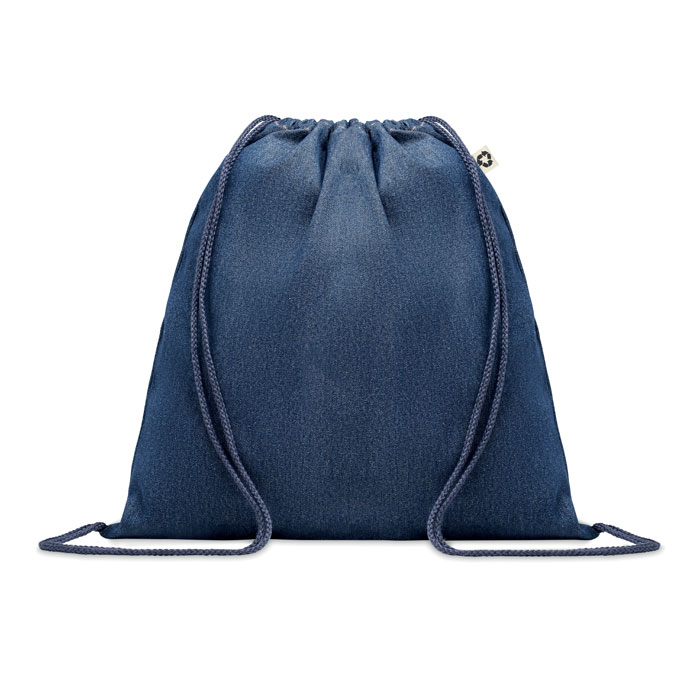 Style Bag Recycled denim drawstring bag