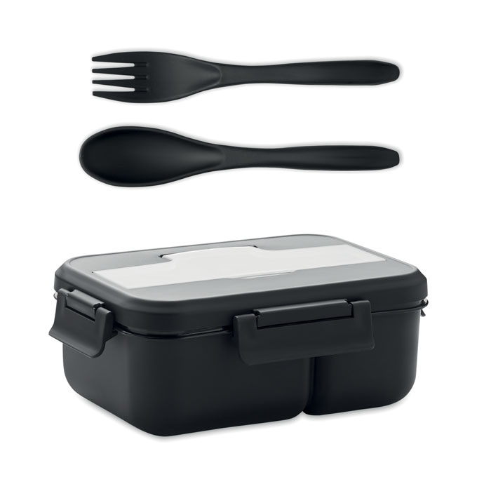 Makan Lunch box with cutlery in PP