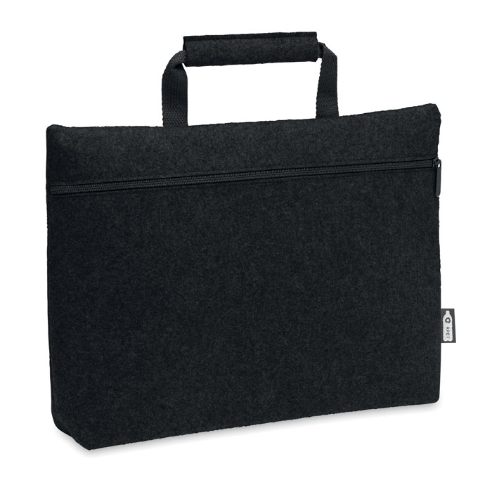 Tapla RPET felt zippered laptop bag