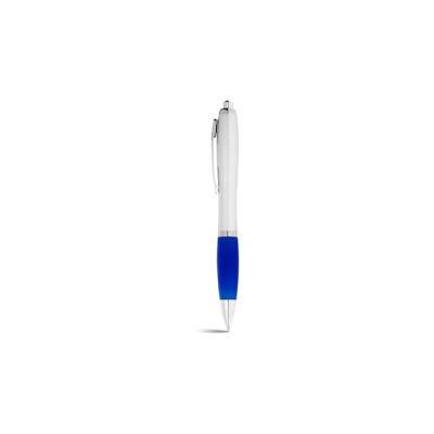 Nash Ballpoint Pen With Silver Barrel And Coloured Grip