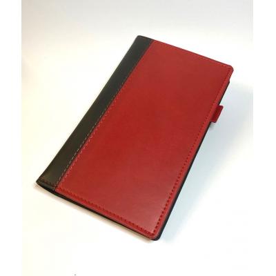 Newhide Bi Colour Pocket Wallet With Comb Bound Notebook Insert