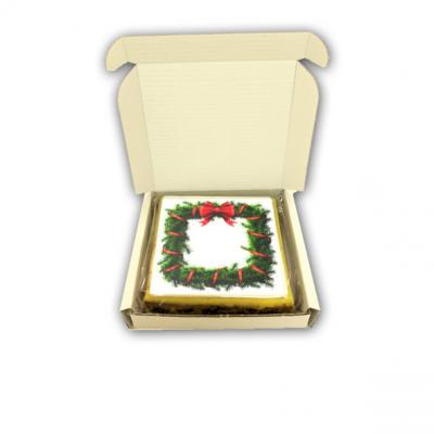 Postal Christmas Cake 10cm Letterbox