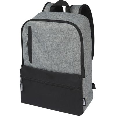 Reclaim 15'' GRS recycled two-tone laptop backpack 14L