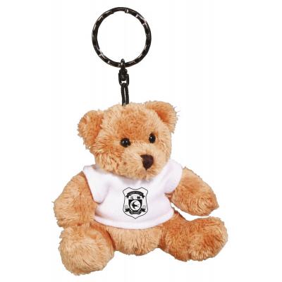 Robbie Bear Keyring With White T Shirt