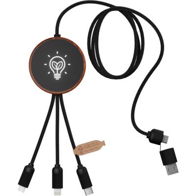Scxdesign C40 3 In 1 Rpet Light Up Logo Charging Cable