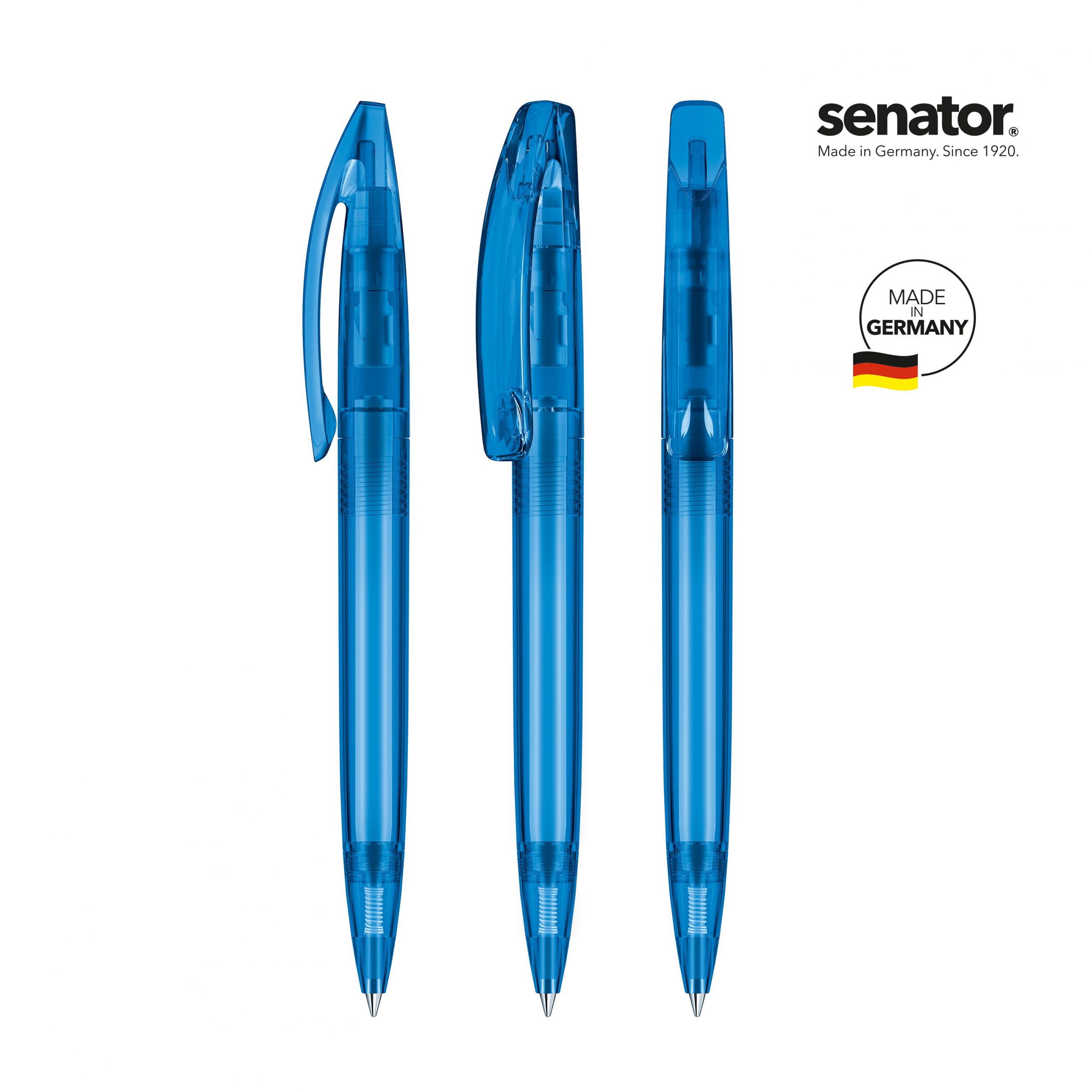 Senator Bridge Clear Plastic Ballpen 10