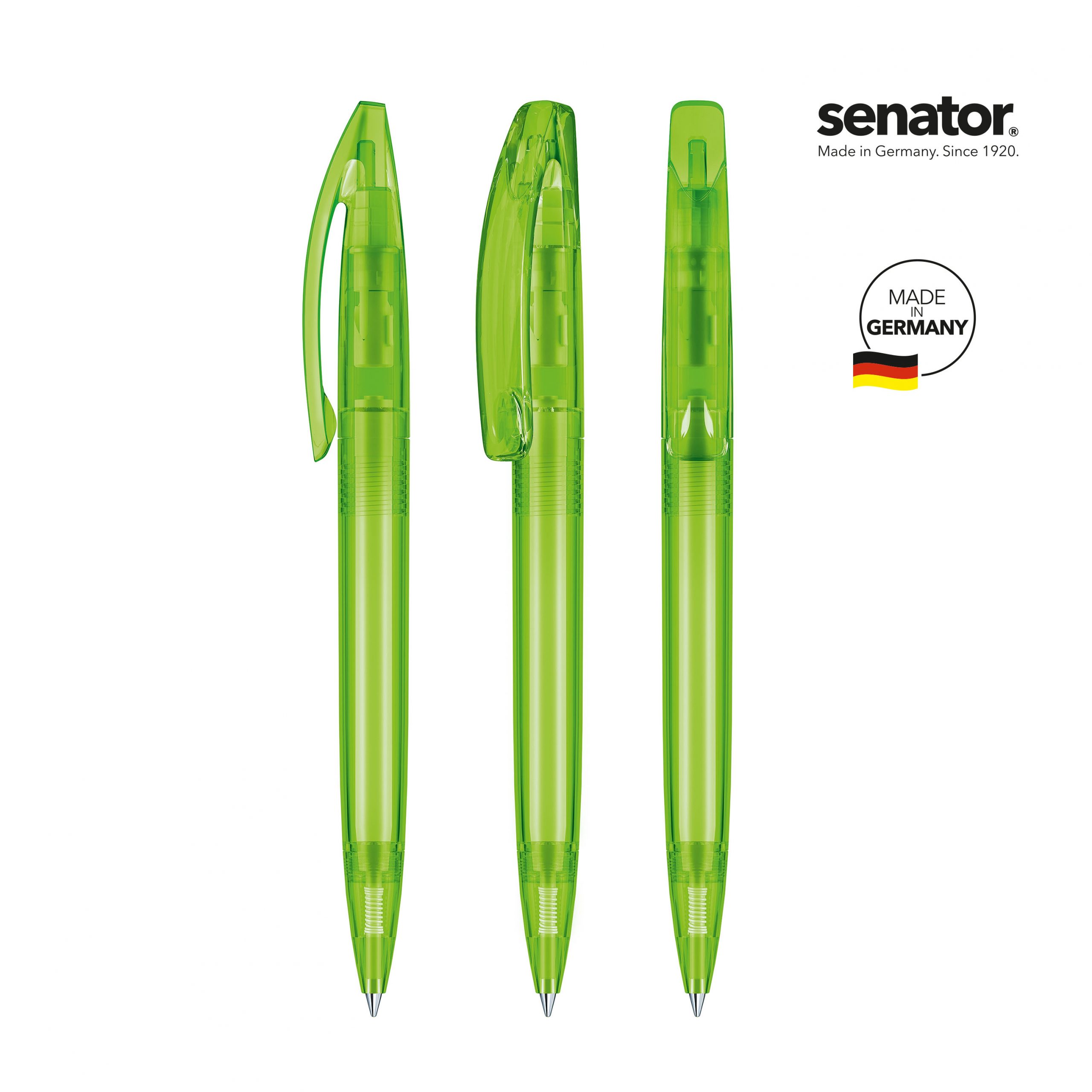 Senator Bridge Clear Plastic Ballpen 12