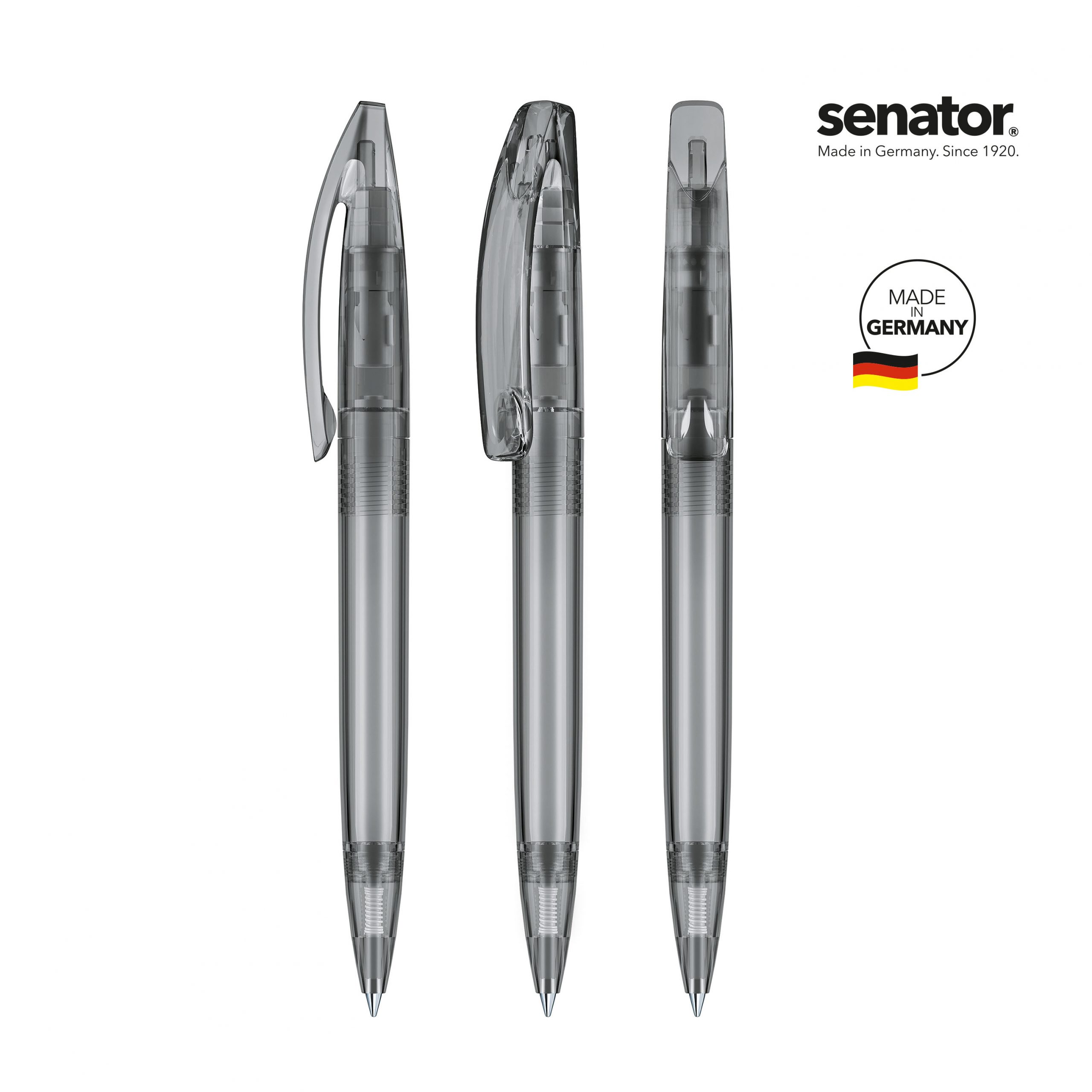 Senator Bridge Clear Plastic Ballpen 3
