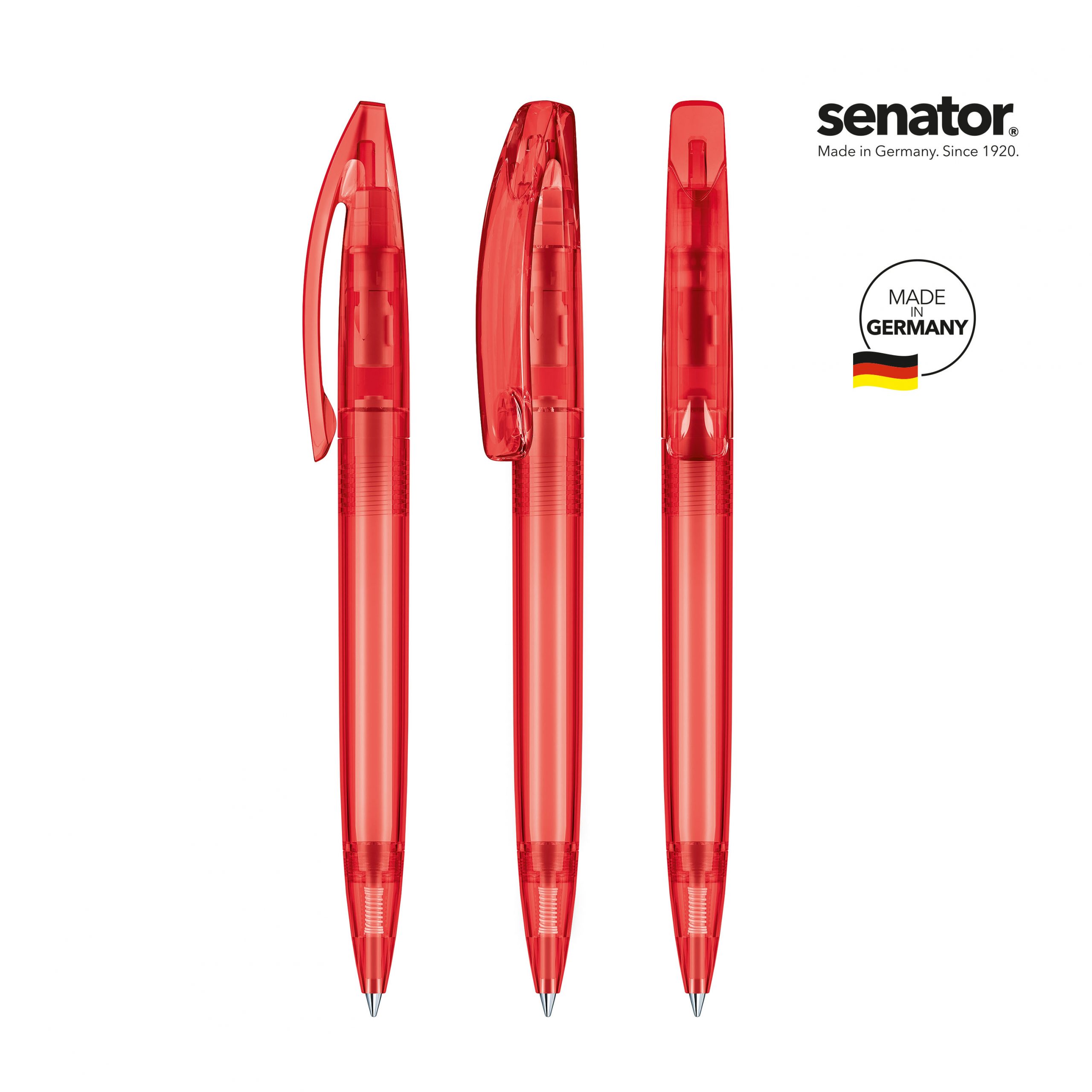 Senator Bridge Clear Plastic Ballpen 6