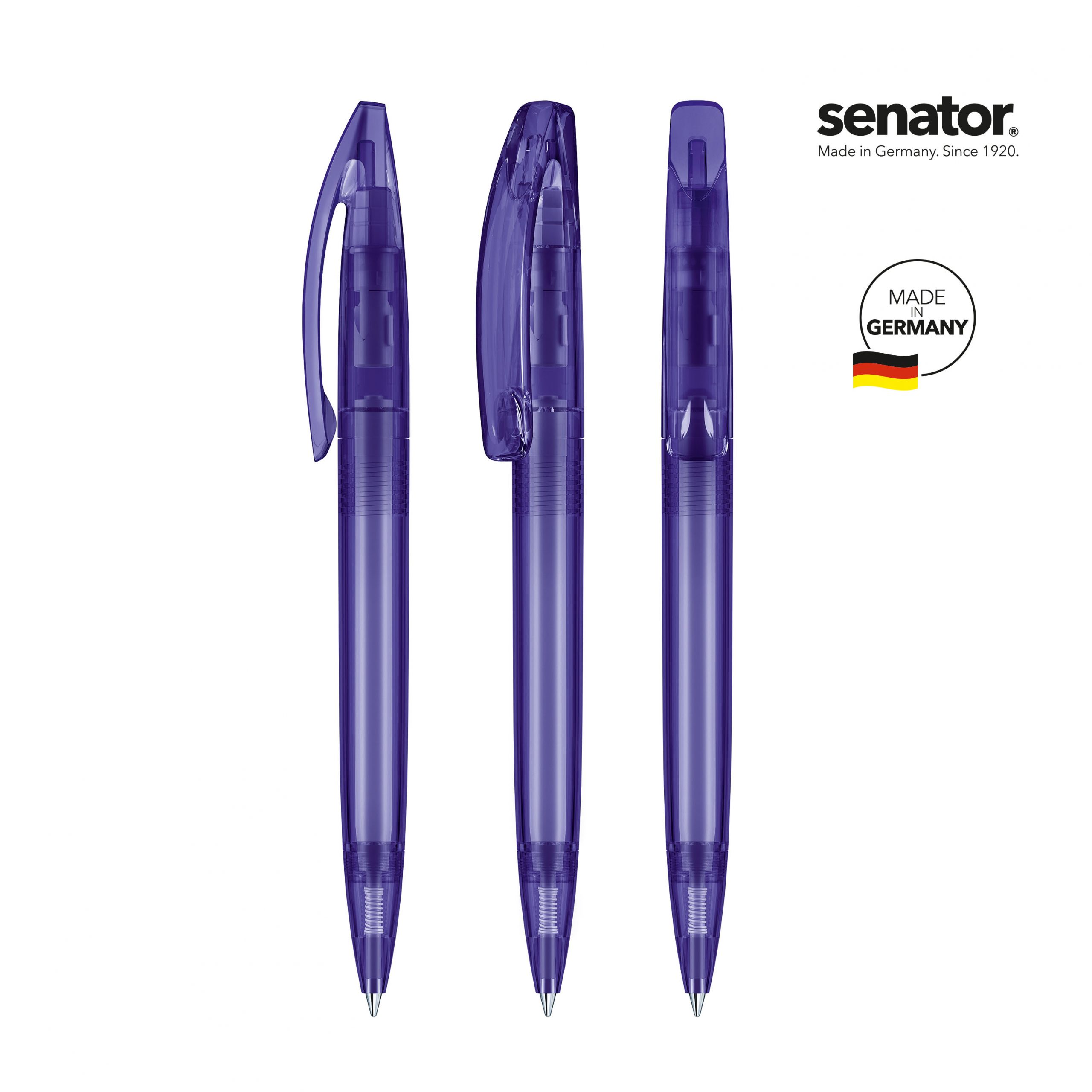 Senator Bridge Clear Plastic Ballpen 9