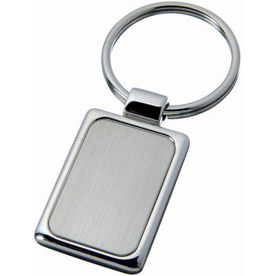 Sergio Rectangular Metal Keychain