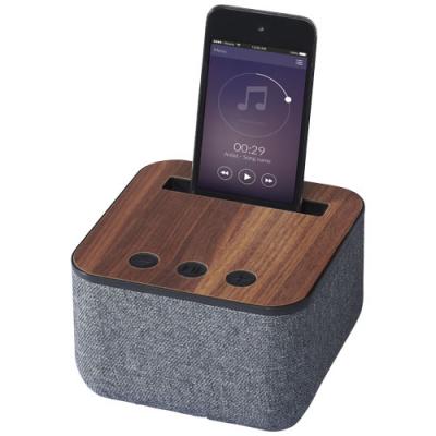 Shae Fabric And Wood Bluetooth
