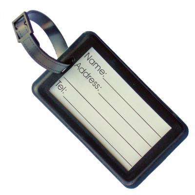 Soft Pvc Luggage Tag Medium Rigid Frame