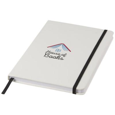 Spectrum A5 White Notebook With Coloured Strap